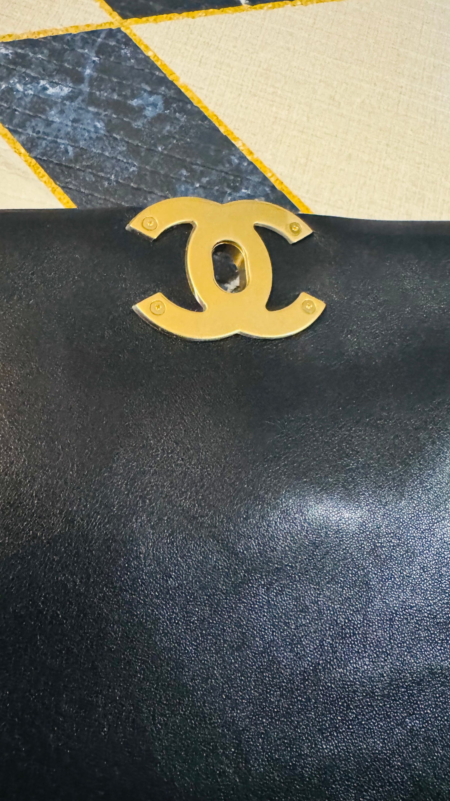 CHANEL 19 FLAG BAG | SMALL BLACK LAMBSKIN GHW