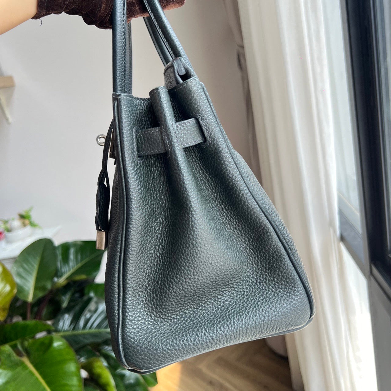 HERMES KELLY 28 | VERT FONCE PHW TOGO