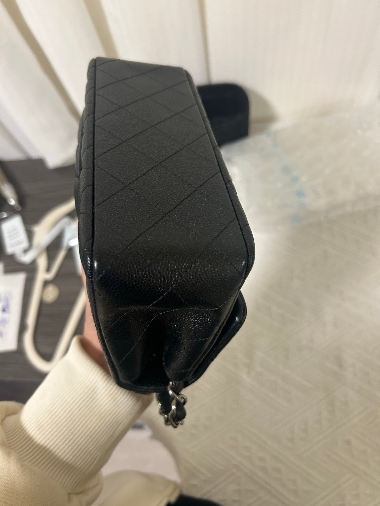 CHANEL MINI RECTANGLE | BLACK CAVIAR SHW