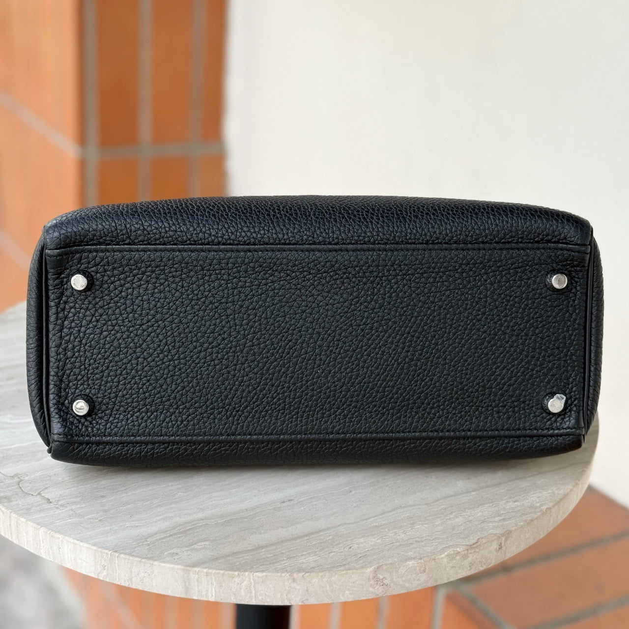 HERMES KELLY 28 | BLACK PHW TOGO