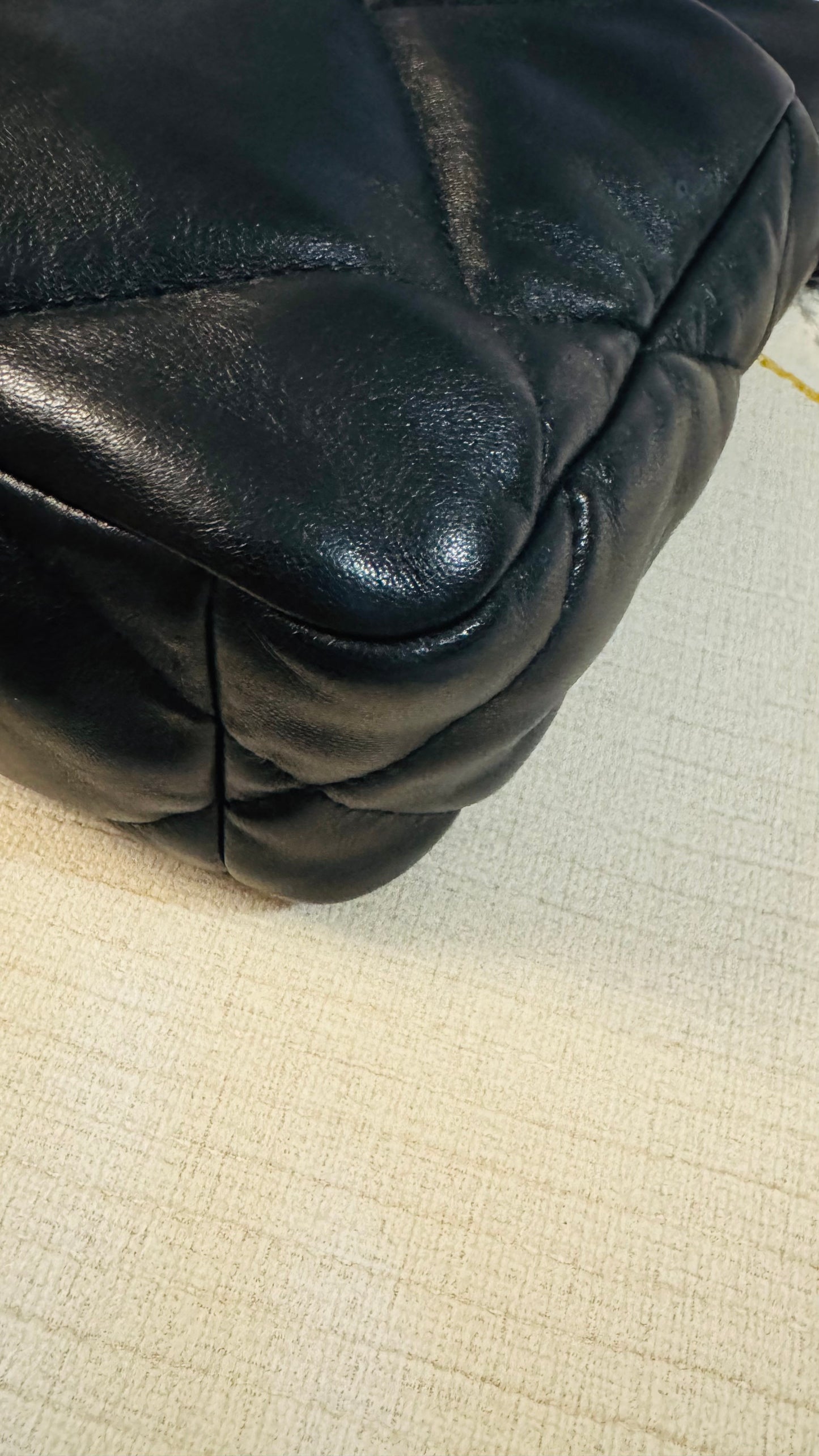 CHANEL 19 FLAG BAG | SMALL BLACK LAMBSKIN GHW