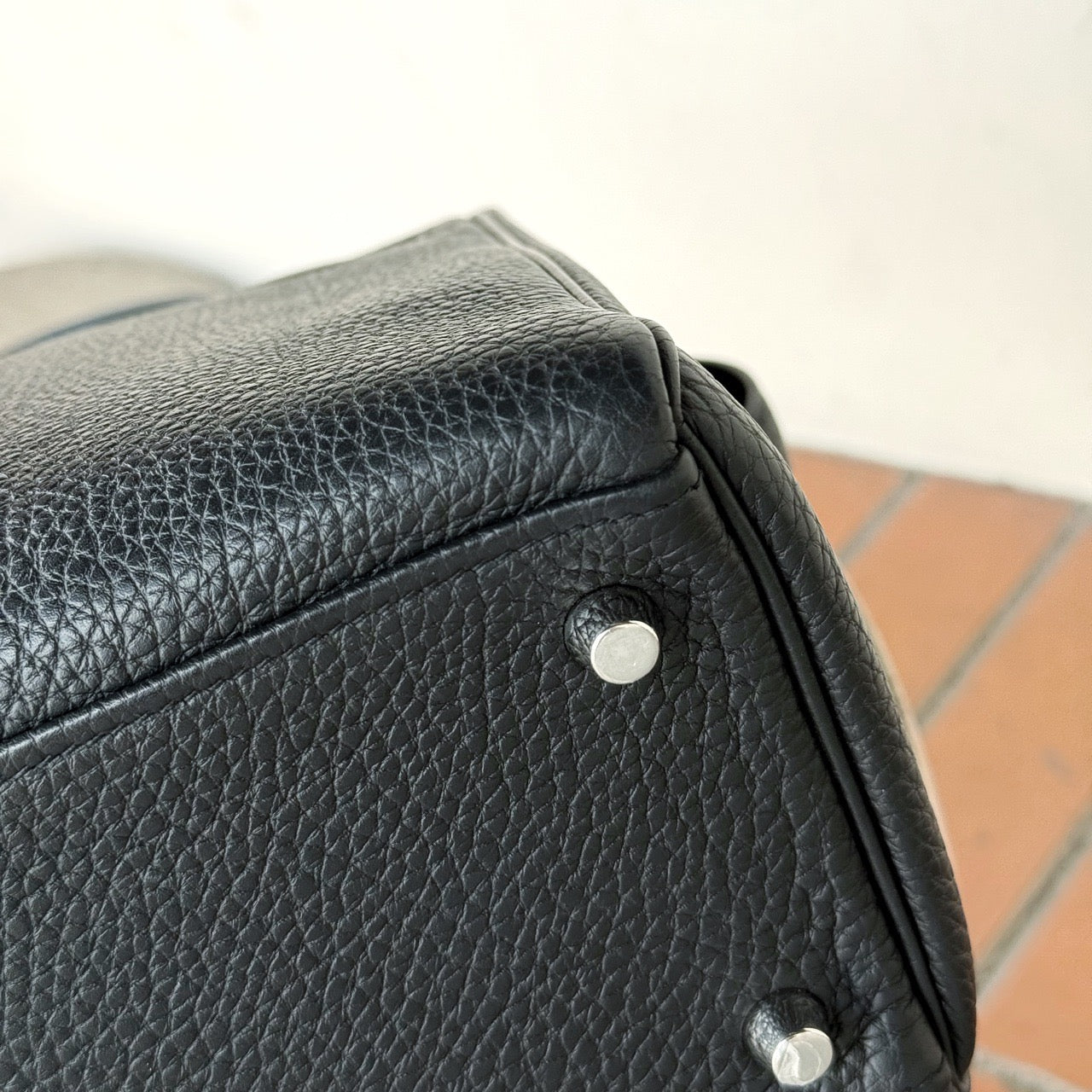 HERMES KELLY 28 | BLACK PHW TOGO