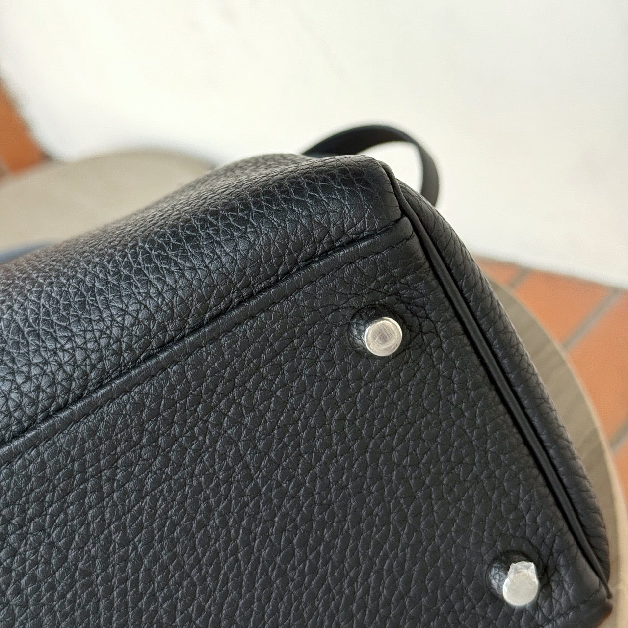 HERMES KELLY 28 | BLACK PHW TOGO