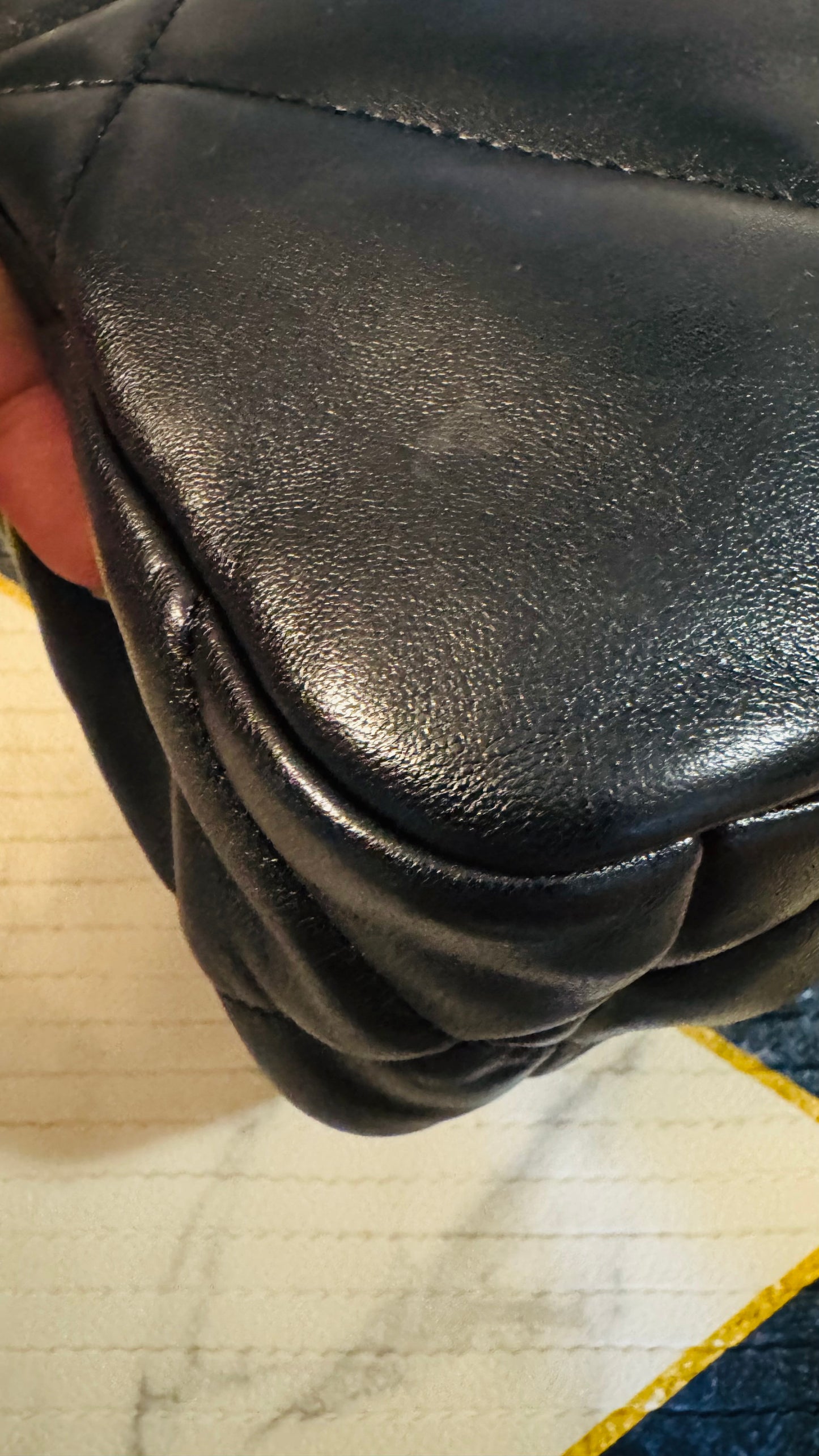 CHANEL 19 FLAG BAG | SMALL BLACK LAMBSKIN GHW