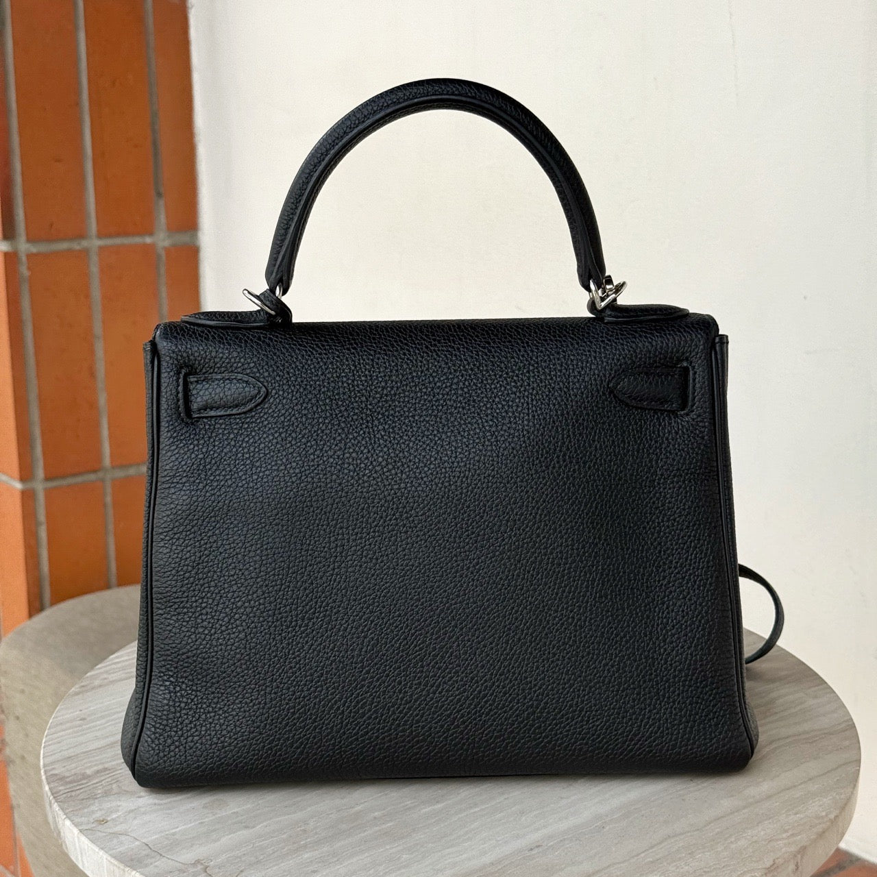HERMES KELLY 28 | BLACK PHW TOGO
