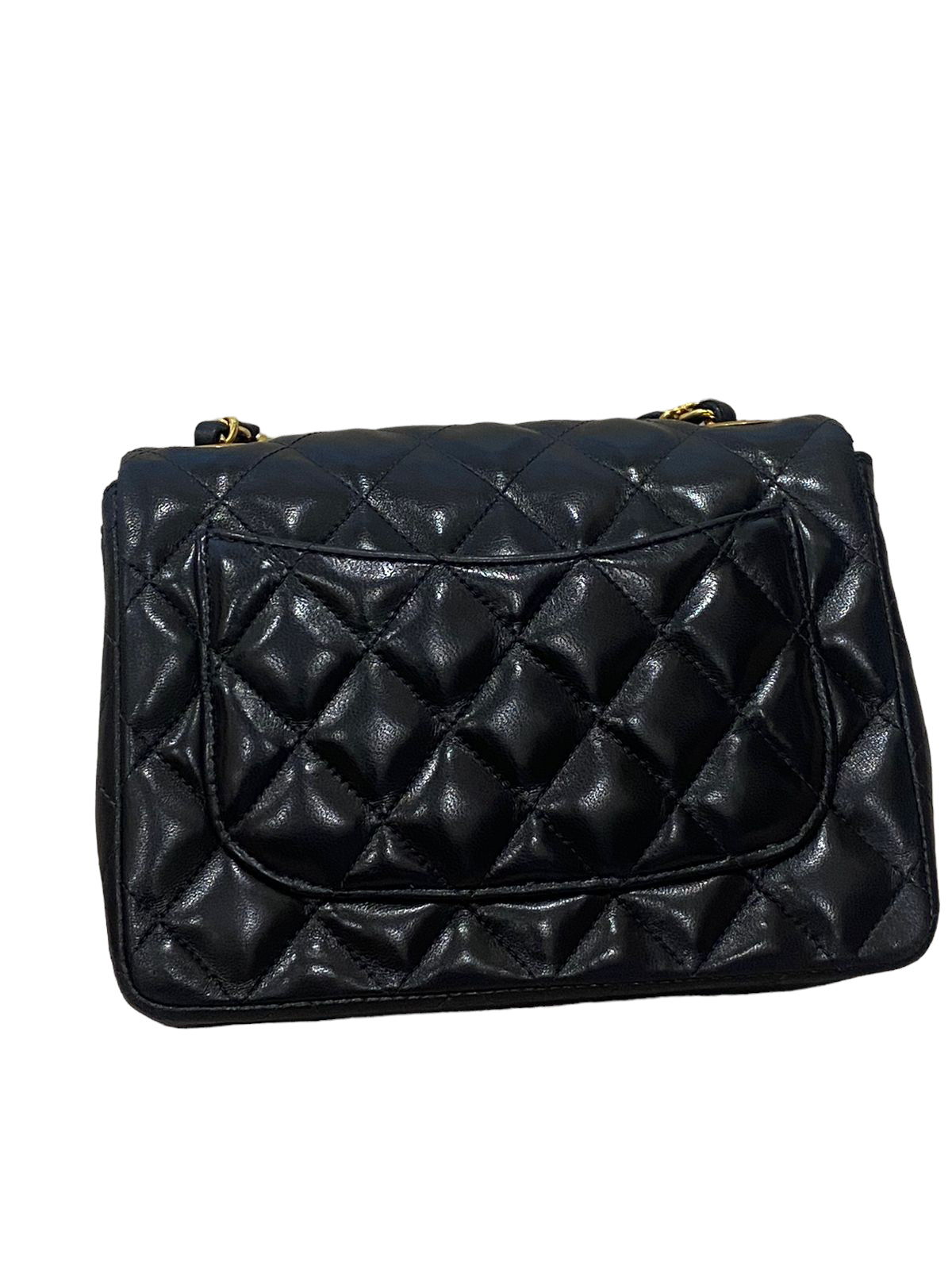 CHANEL CLASSIC BAG / 17CM BLACK LAMBSKIN 24K GHW