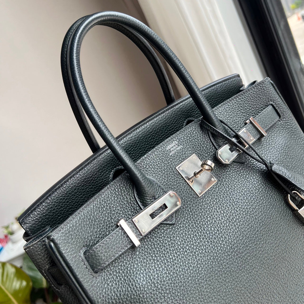 HERMES KELLY 28 | VERT FONCE PHW TOGO