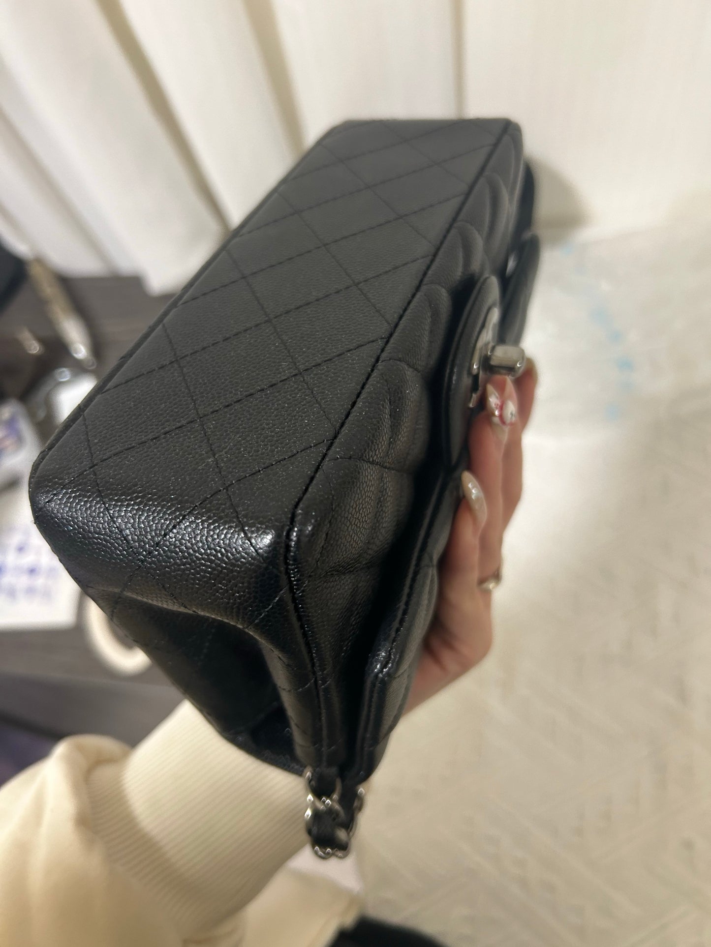 CHANEL MINI RECTANGLE | BLACK CAVIAR SHW
