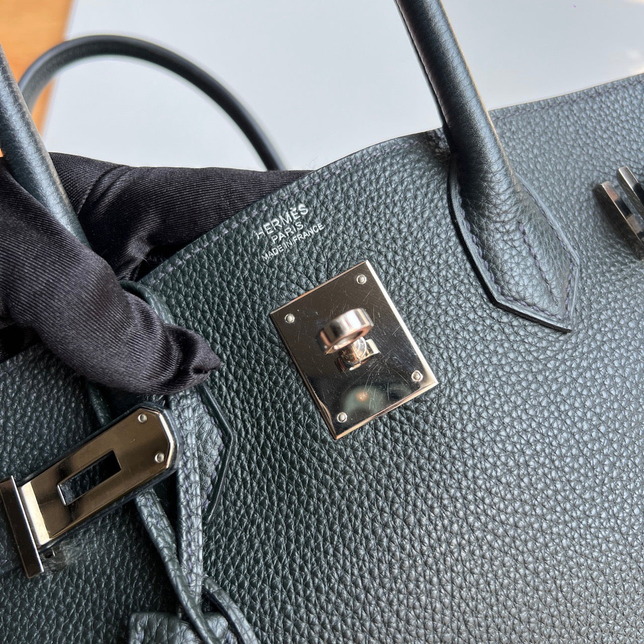 HERMES KELLY 28 | VERT FONCE PHW TOGO
