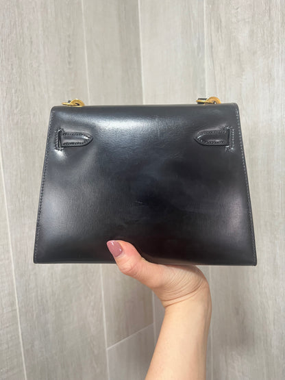 HERMES KELLY 20 | MINI BLACK BOX GHW