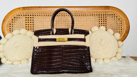 HERMES BIRKIN 30 | HAVANE NILOTICUS CROCODILE SHINY GHW