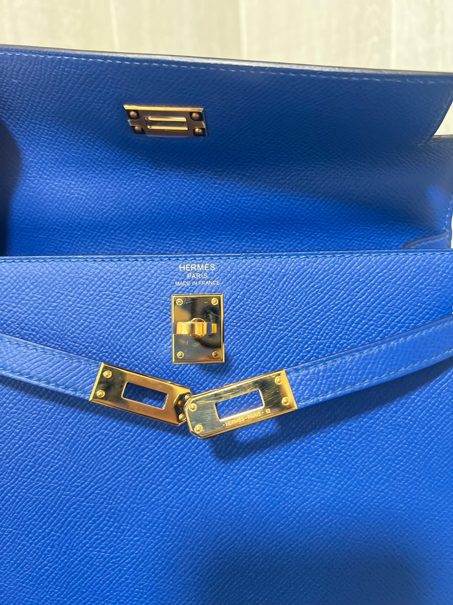 HERMES KELLY 25 | EPSOM BLUE ROYALE GHW