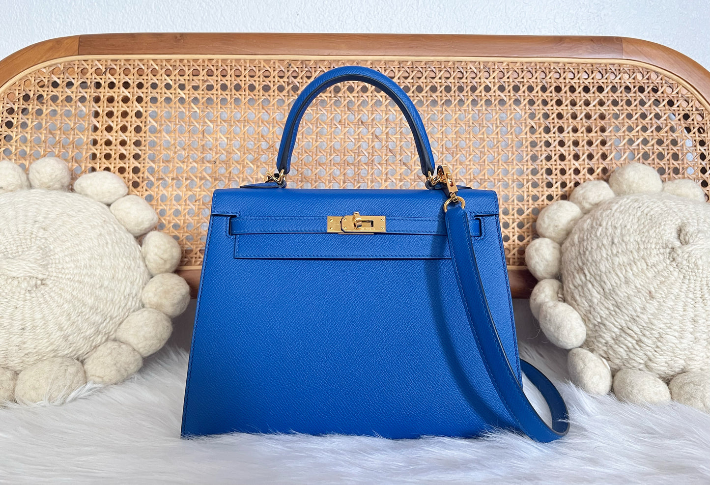 HERMES KELLY 25 | EPSOM BLUE ROYALE GHW