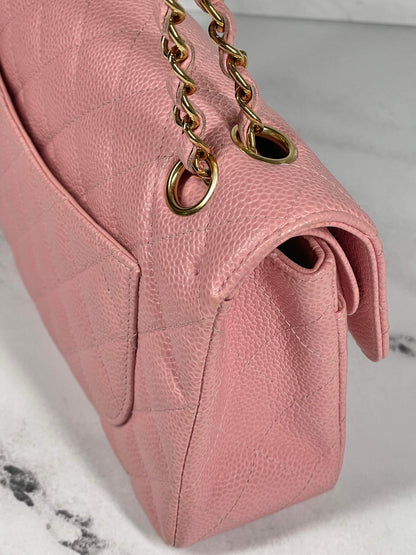 CHANEL CLASSIC BAG / SMALL PINK CAVIAR 24K GHW