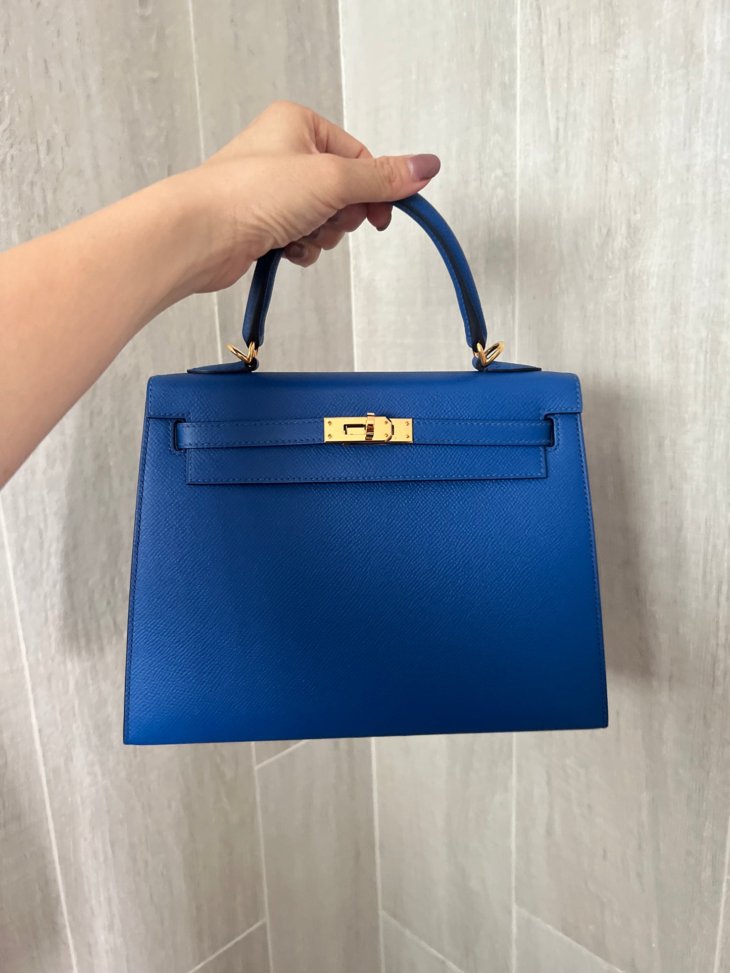 HERMES KELLY 25 | EPSOM BLUE ROYALE GHW