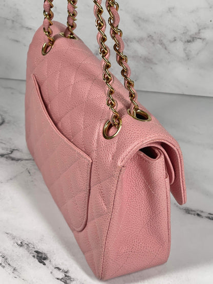 CHANEL CLASSIC BAG / SMALL PINK CAVIAR 24K GHW