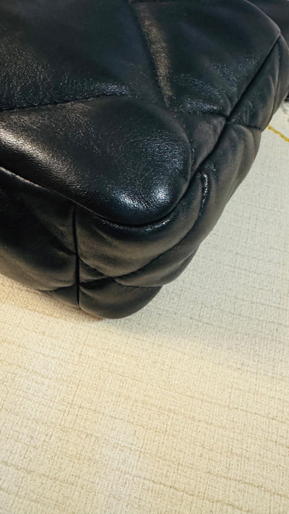 CHANEL 19 FLAG BAG | SMALL BLACK LAMBSKIN GHW