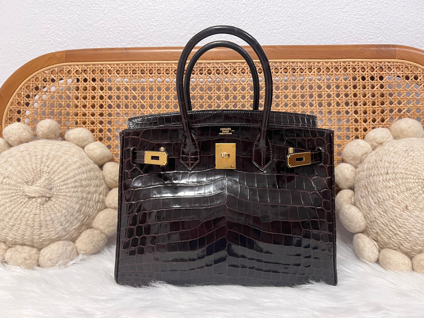 HERMES BIRKIN 30 | NILOTICUS CHOCOLATE SHINY GHW