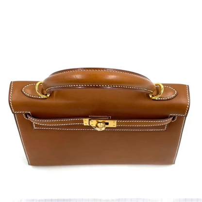 HERMES KELLY 25 | FAUVE SMOOTH BARENIA GHW