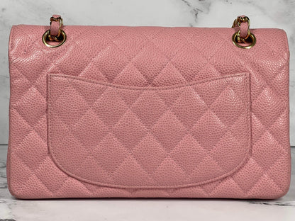 CHANEL CLASSIC BAG / SMALL PINK CAVIAR 24K GHW