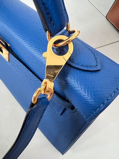 HERMES KELLY 25 | EPSOM BLUE ROYALE GHW