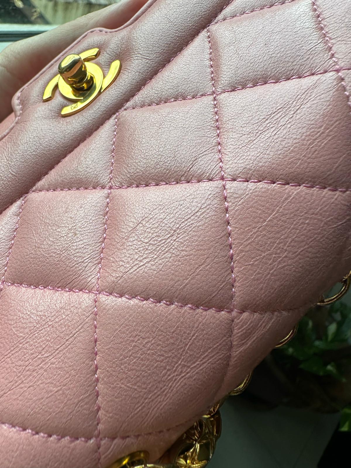 CHANEL DIANA FLAP | MINI BABY PINK GHW