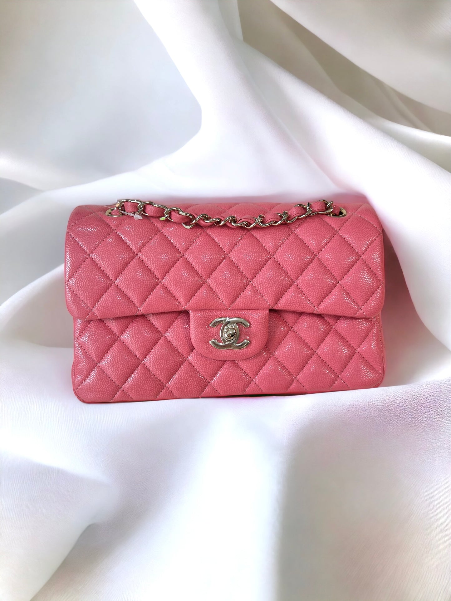 CHANEL CLASSIC FLAP | SMALL CAVIAR PINK LGHW