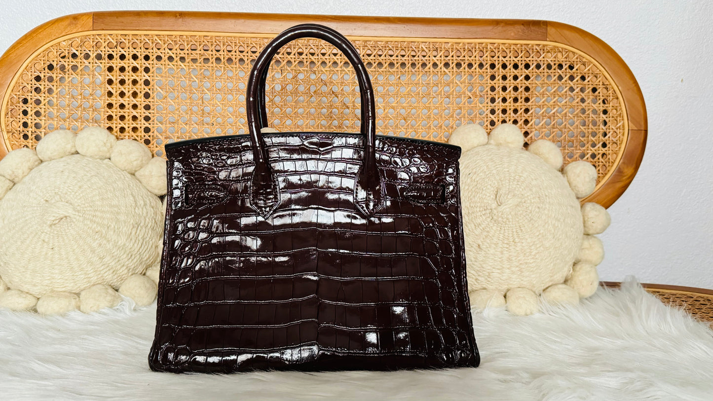 HERMES BIRKIN 30 | HAVANE NILOTICUS CROCODILE SHINY GHW