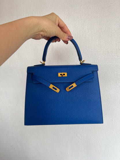 HERMES KELLY 25 | EPSOM BLUE ROYALE GHW