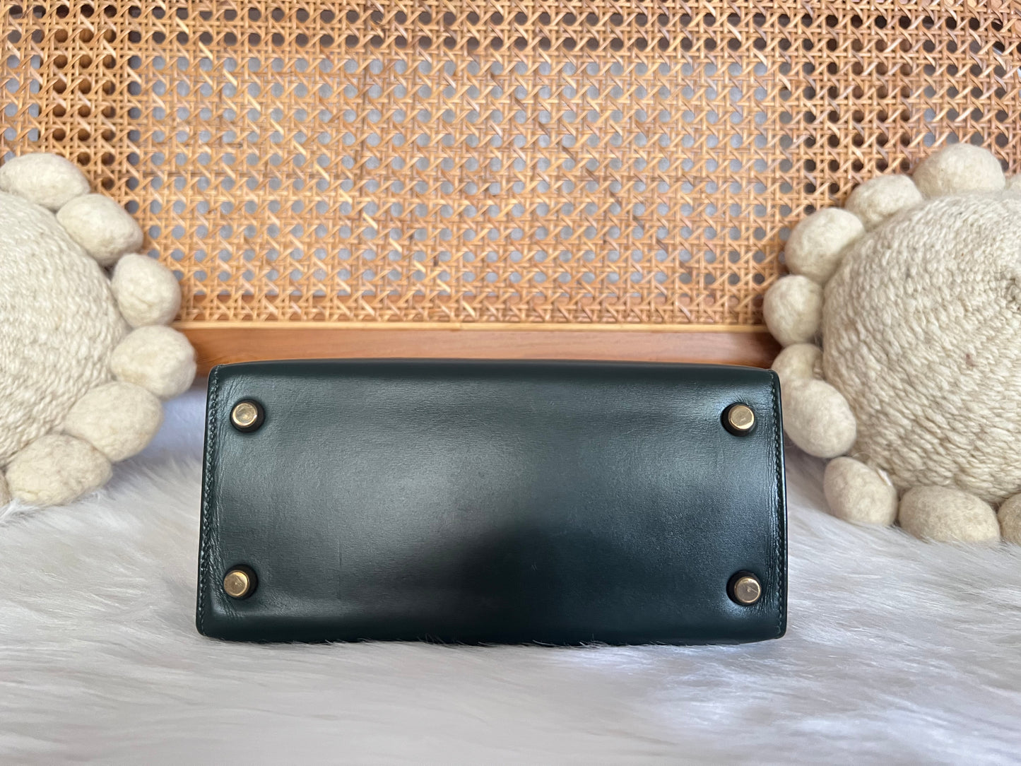 HERMES KELLY 20 | BOX CALF GREEN GHW