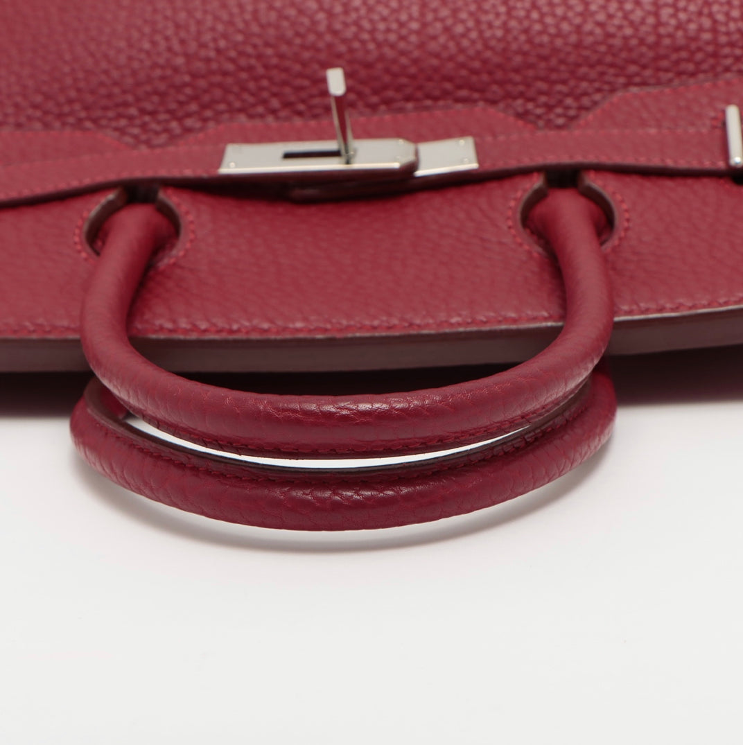 HERMES HAC BIRKIN | FJORD ROUGE VIF PHW