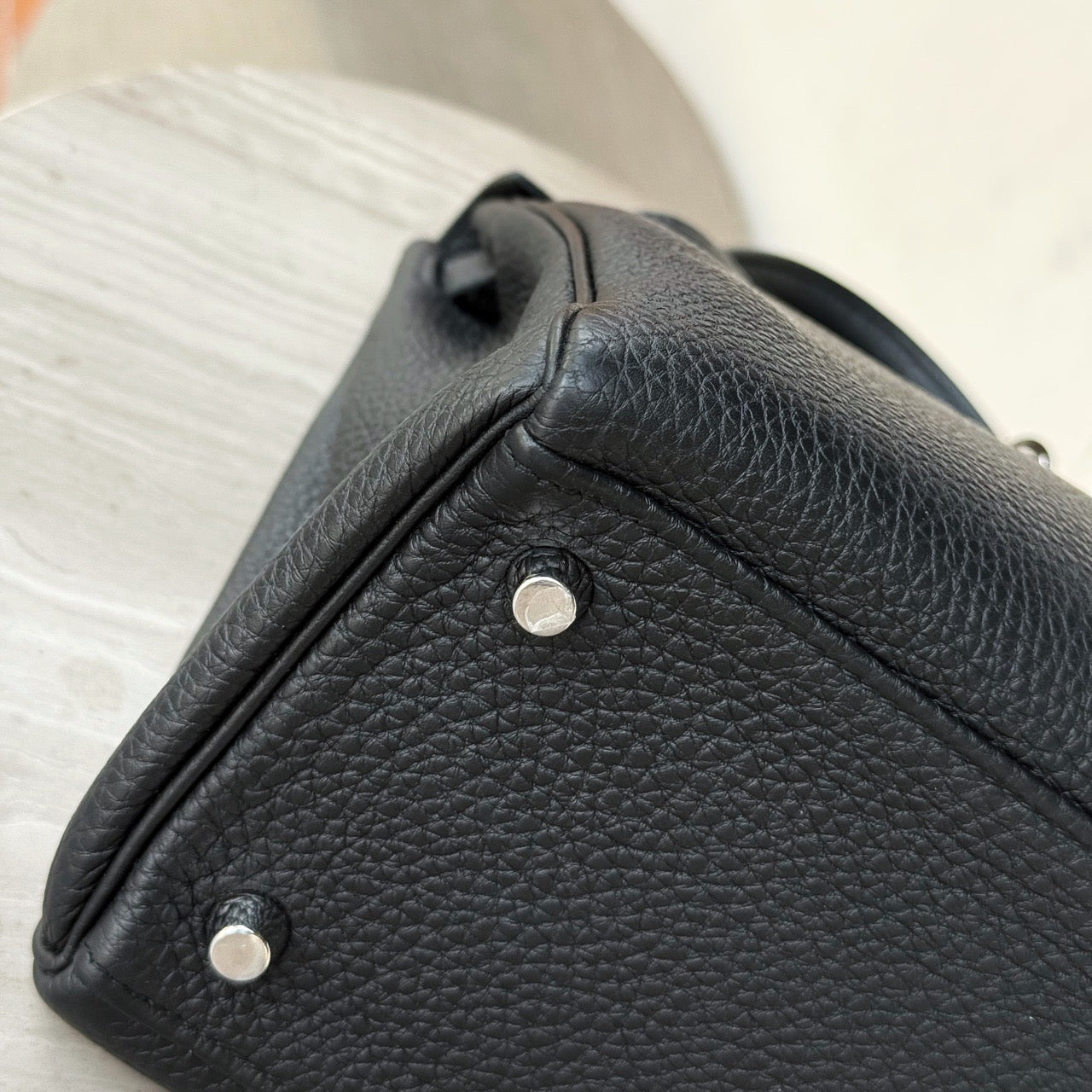 HERMES KELLY 28 | BLACK PHW TOGO