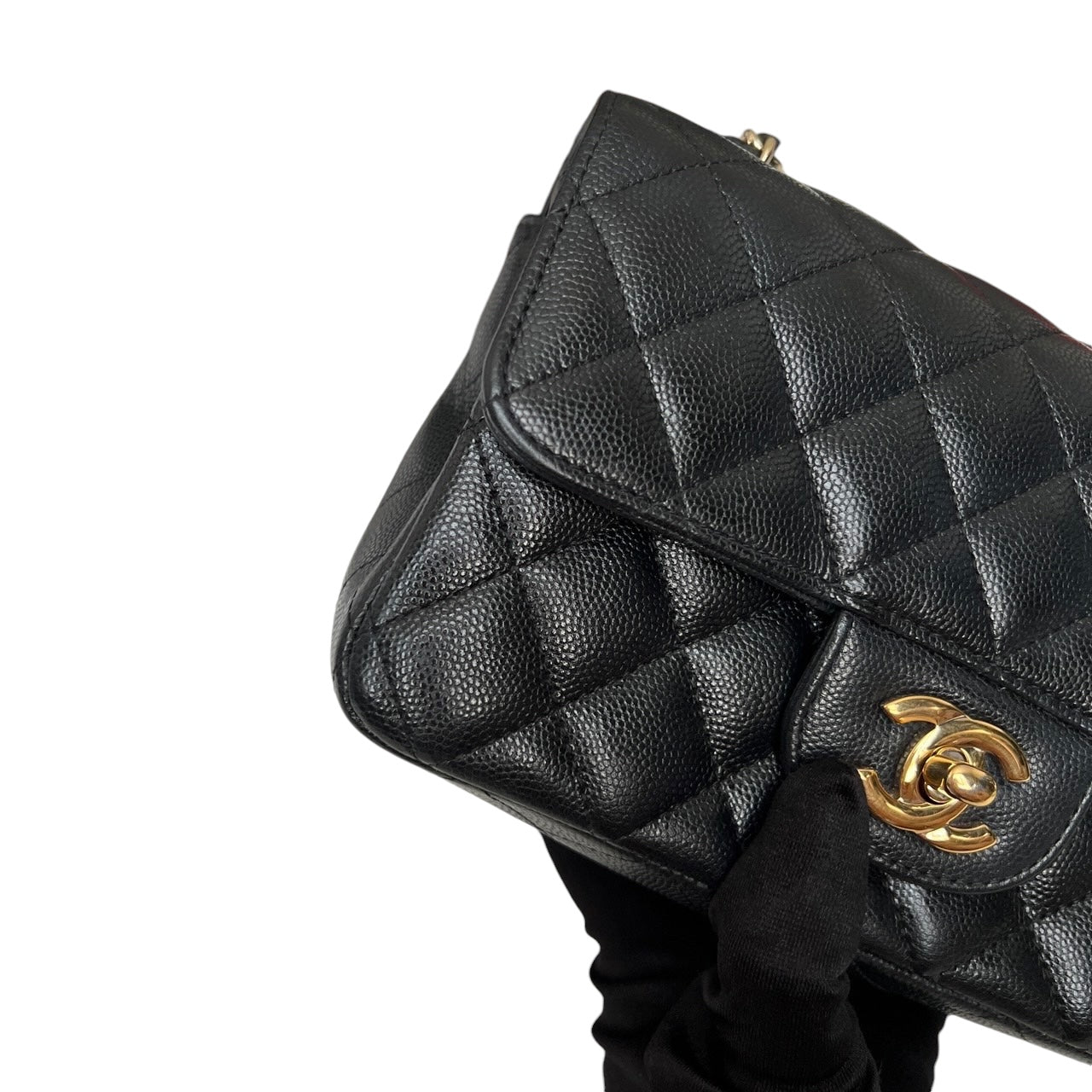 CHANEL CLASSIC FLAP | MINI RECTANGLE CAVIAR BLACK LGHW