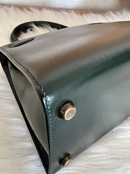 HERMES KELLY 20 | BOX CALF GREEN GHW