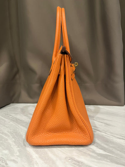 HERMES BIRKIN 30 | ORANGE TOGO GHW