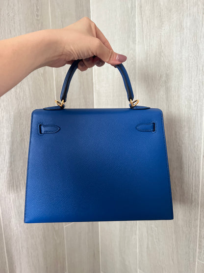 HERMES KELLY 25 | EPSOM BLUE ROYALE GHW