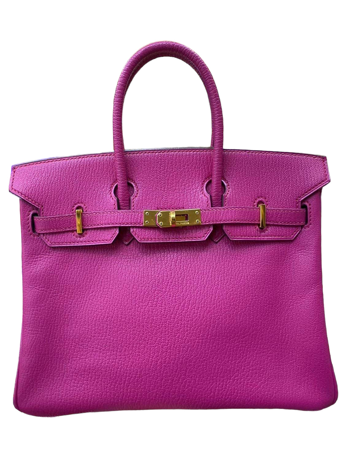 HERMES BIRKIN 25 | ROSE SHOCKING CHERVE GHW