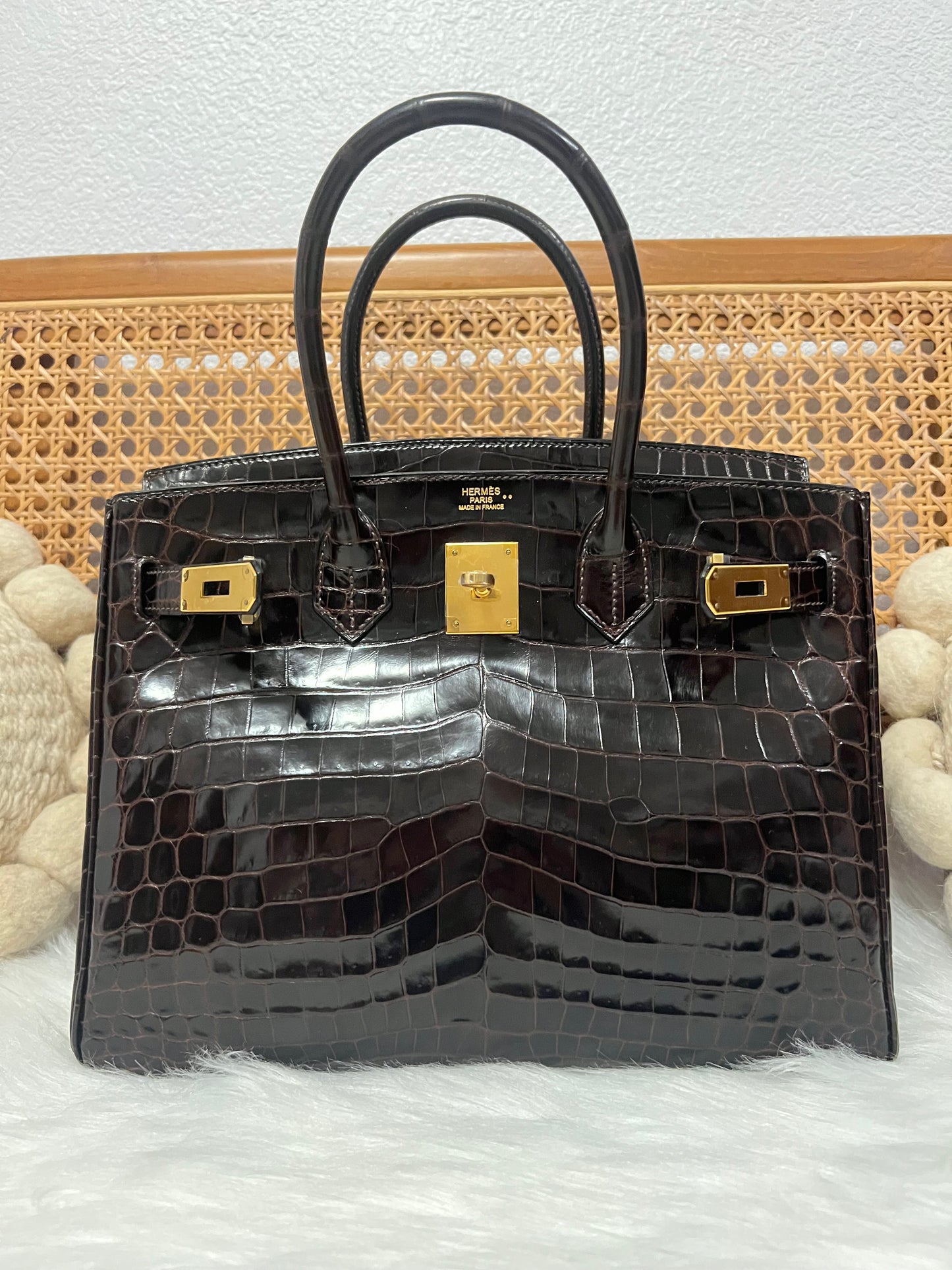 HERMES BIRKIN 30 | NILOTICUS CHOCOLATE SHINY GHW