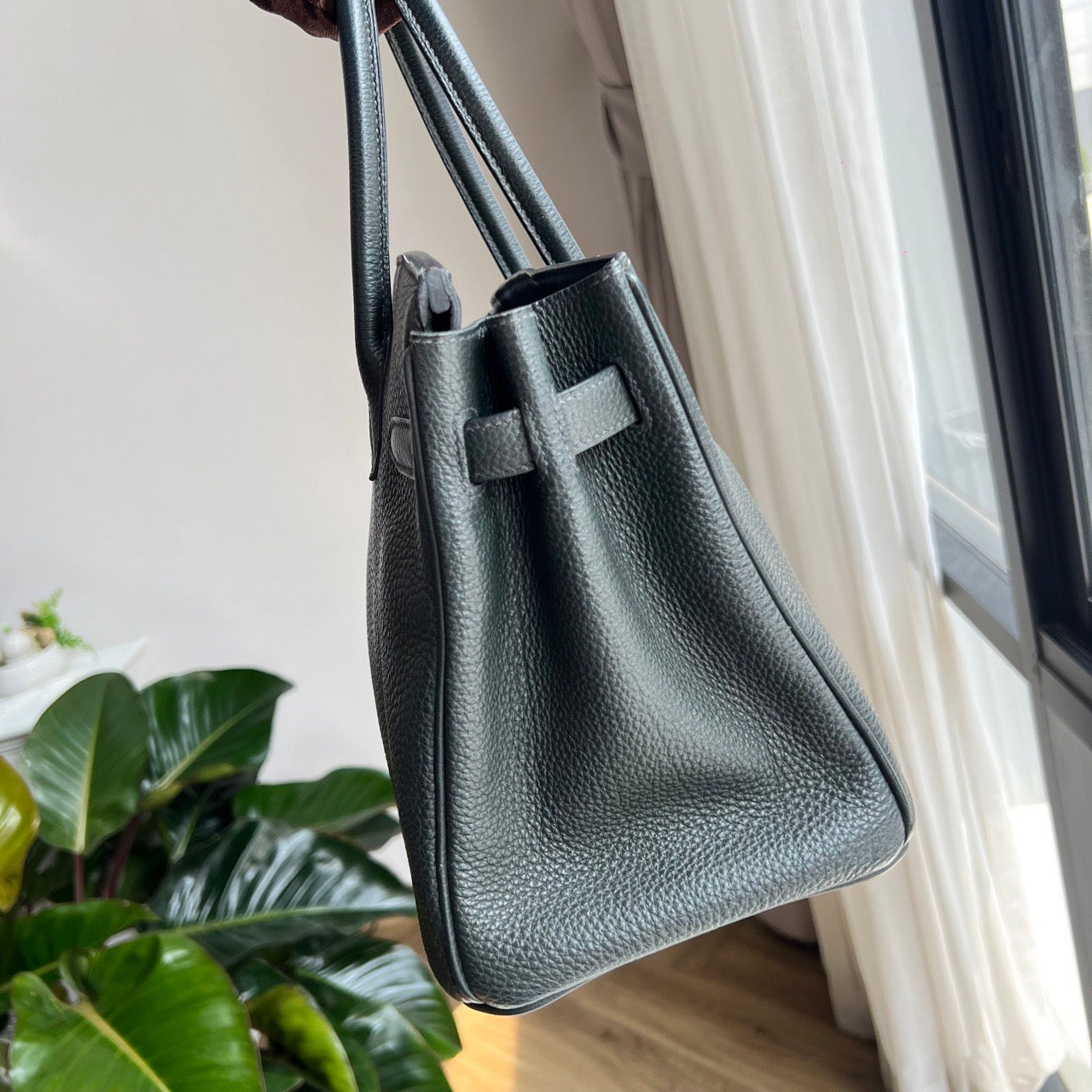 HERMES KELLY 28 | VERT FONCE PHW TOGO