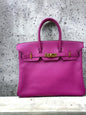 HERMES BIRKIN 25 | ROSE SHOCKING CHERVE GHW