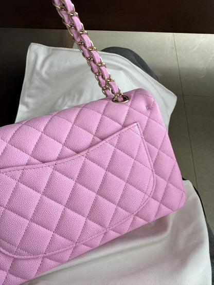 CHANEL CLASSIC BAG / SMALL PINK CAVIAR LGHW