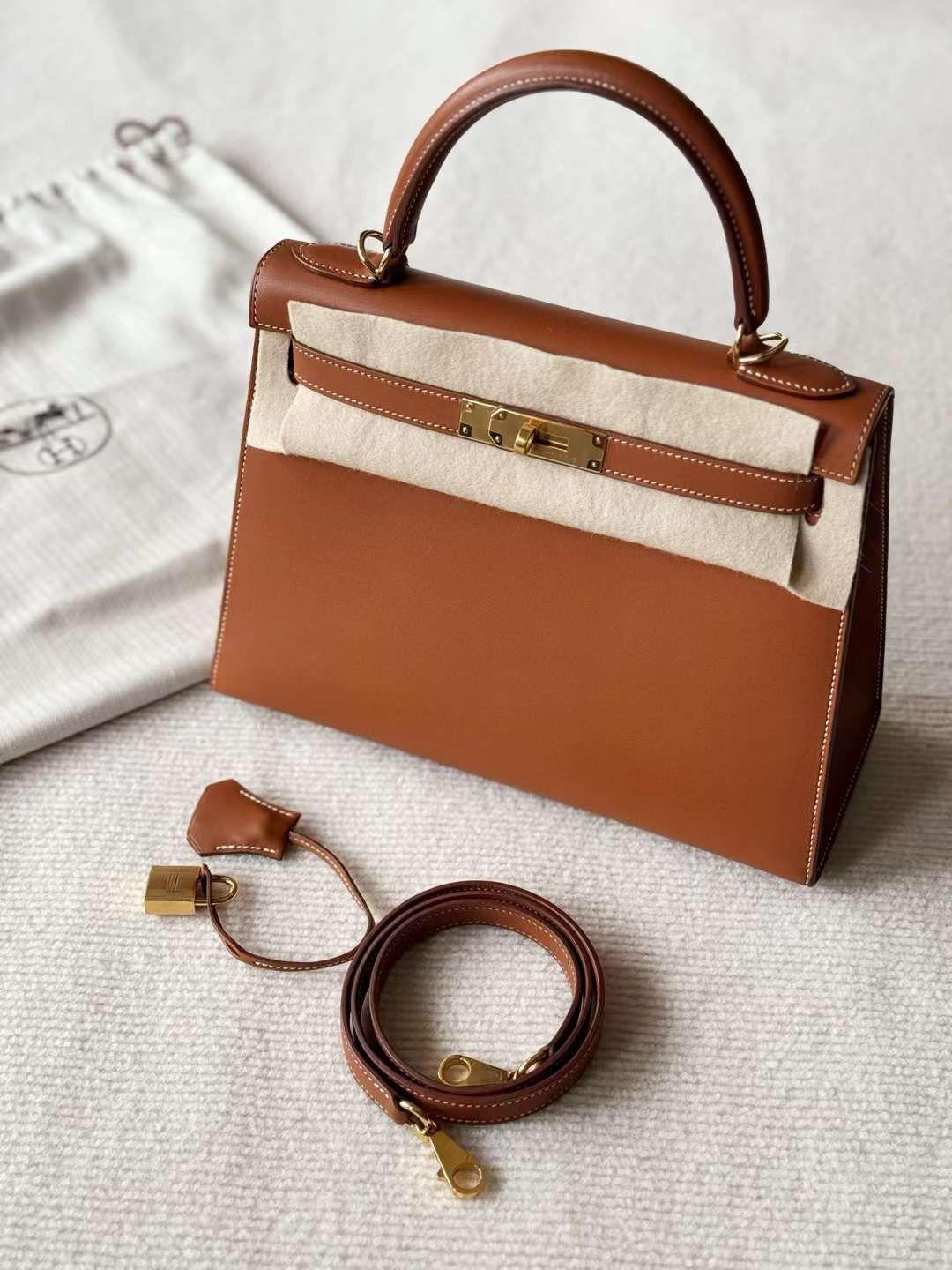 HERMES KELLY 28 | SMOOTH BARENIA GHW