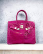 HERMES BIRKIN 30 | FUCHSIA 5J / ROSE SHEHERAZADE NILOTICUS CROCODILE SHINY GHW