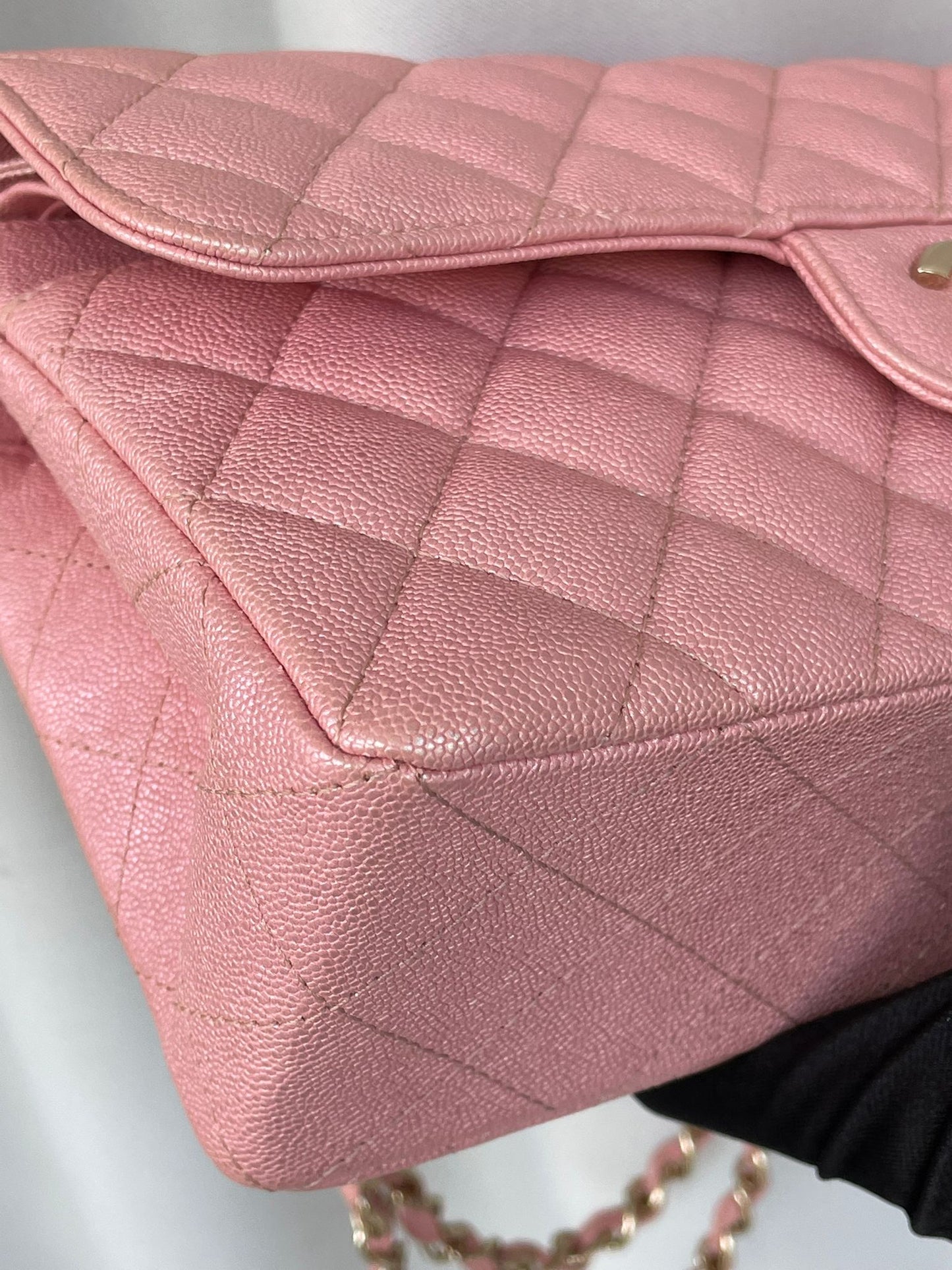 CHANEL CLASSIC FLAP | SMALL CAVIAR IRIDESCENT PINK LGHW