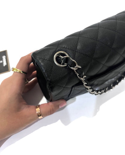 CHANEL CLASSIC BAG / MINI RECTANGLE BLACK CAVIAR SHW