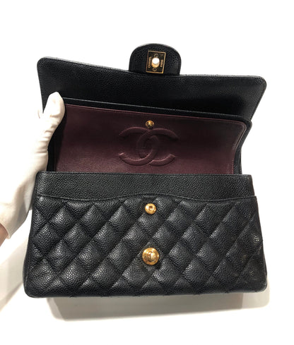 CHANEL CLASSIC FLAP | MEDIUM CAVIAR BLACK GHW