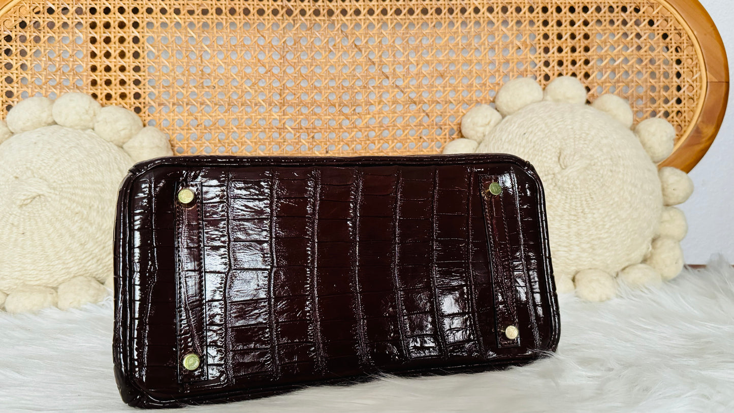 HERMES BIRKIN 30 | HAVANE NILOTICUS CROCODILE SHINY GHW