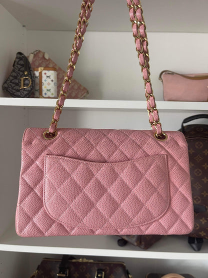 CHANEL CLASSIC BAG / SMALL PINK CAVIAR 24K GHW