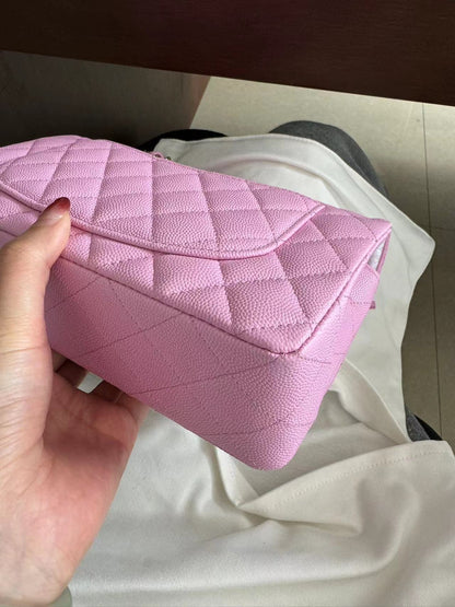 CHANEL CLASSIC BAG / SMALL PINK CAVIAR LGHW