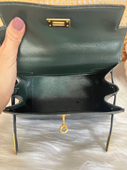 HERMES KELLY 20 | BOX CALF GREEN GHW